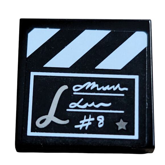 LEGO Film Slate 2x2 Black Tile 3068pb0965 41117 Pop Star TV Studio Friends Parts - Picture 1 of 2